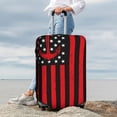 thumbnail image 7 of Hirioo Nautical American Flag for Elasticity Suitcase Cover (No luggage Included) Durable Luggage Protector Fits 18-32 Inch Luggage-Large, 7 of 7