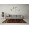 thumbnail image 3 of Ahgly Company Indoor Rectangle Abstract Brown Modern Area Rugs, 2' x 5', 3 of 4
