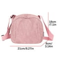 thumbnail image 2 of Bolso Bandolera de Pana, Bolso Casual de Hombro para Mujer con Correa Ajustable, Bolso de Gran Capacidad, Tote para el Día a Día con Bolsillos Interiores, Bolso para el Transporte y Viajes., 2 of 2