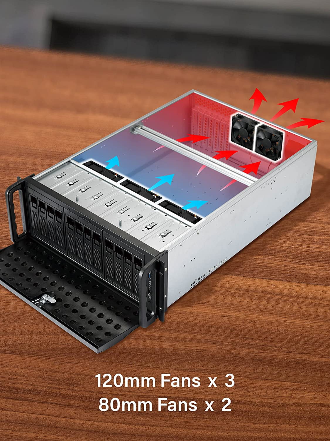 Rosewill RSV-L4412U 4U Server Chassis Rackmount Case | 12x 3.5 HDD Bays