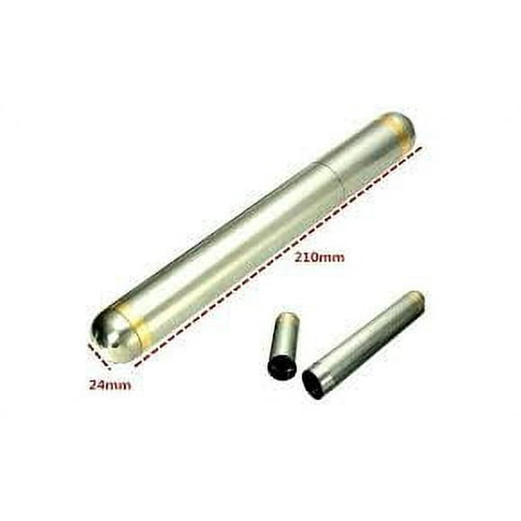 S-210 Travel Portable Cigar Holder for Moisturizing, 210 mm, Stainless Steel