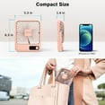 thumbnail image 3 of Desk Fan Battery Operated, Portable USB Rechargeable Fan - Pink, 3 of 7