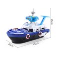 thumbnail image 6 of Simulation Track Inertia Boat Toy Vehicles Music Story Lamp Toys Ship Model Car Parking Boys Toys Children Christmas Present for 3-6 years, 6 of 11