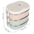 thumbnail image 2 of Eatbuy Lunch Box - Boîte à Lunch Récipient Thermique isolé en Acier Inoxydable pour le Travail des Enfants étudiants (Trois), 2 of 8