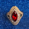 thumbnail image 3 of HEVIRGO Vintage Women Rhinestone Finger Ring Party Wedding Jewelry Gift Size 7 - 10,Red US 7, 3 of 6