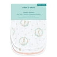 thumbnail image 2 of aden + anais essentials Cotton Muslin Snap Bibs, Pink Blushing Bunnies, Girls, 3-pack, 2 of 2