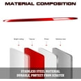 thumbnail image 4 of Xotic Tech Rear Bumper Lower Lip Cover Trim, Red Stainless Steel, Compatible with Toyota Camry LE XLE 2018-2024, 4 of 9