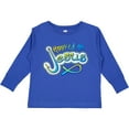 thumbnail image 3 of Inktastic Hooked on Jesus Christian Boys or Girls Long Sleeve Toddler T-Shirt, 3 of 5