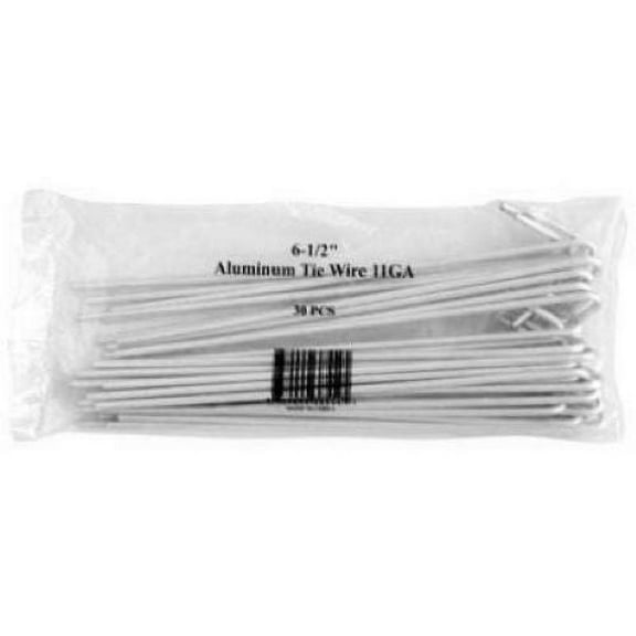 Midwest Air Tech 328554C 30-Pack 6.5" 11 Gauge Aluminum Fence Tie Wires - Quantity of 50