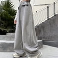 thumbnail image 5 of TIREOW Girls Wide Leg Sweatpants Elastic High Waist Baggy Sweat Pants Kids Fashion Lightweight Casual Loose Fit Pants, 5 of 6