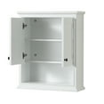 thumbnail image 4 of Deborah Over-the-Toilet Bathroom Wall-Mounted Storage Cabinet in White with Matte Black Trim, 4 of 4