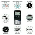 thumbnail image 4 of Calculadora Matemáticas Batería Solar para Profesores Estudiantes Secundaria Y Preparatoria, 4 of 9