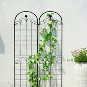 2 Pack 86.7H Metal Garden Trellis for Climbing Plants Gardening Vines Plant Support for Flower Rose Climbing