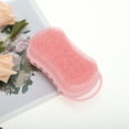 thumbnail image 6 of Unique Bargains 1 Pc Hangable Soap Shape Bath Brush Shower Brush Pink, 6 of 6