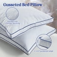 thumbnail image 4 of Juego de 2 almohadas Feather Down Puredown Queen Size, 4 of 5