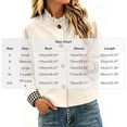 thumbnail image 3 of Women's Cropped Trench Coat Plaid Lined Long Sleeve Button Down Loose Fit Casual Windbreaker Jacket with Pockets Spring Fall Outerwear Beige, 3 of 9