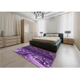 thumbnail image 5 of Ahgly Company Machine Washable Indoor Rectangle Transitional Purple Area Rugs, 2' x 3', 5 of 7