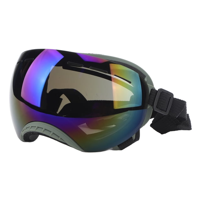 Lunettes de Protection pour Animaux, Lunettes de Soleil Confortables avec Sangles Élastiques Réglables Durables pour Course Lentilles Rouges, Lentilles Grises, Lentilles Bleues, Lentilles Transparentes, Lentilles Argentées