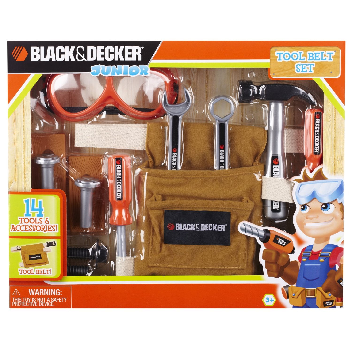 Black & Decker Junior 14 Piece Toy Tool Belt Set, It's time to get ...