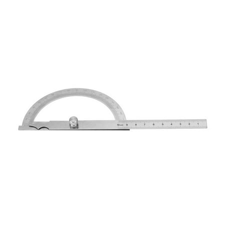 

2024 0-180 Degree Stainless Steel Protractor Goniometer Angle Finder Gauge 15cm Ruler 120 * 150mm