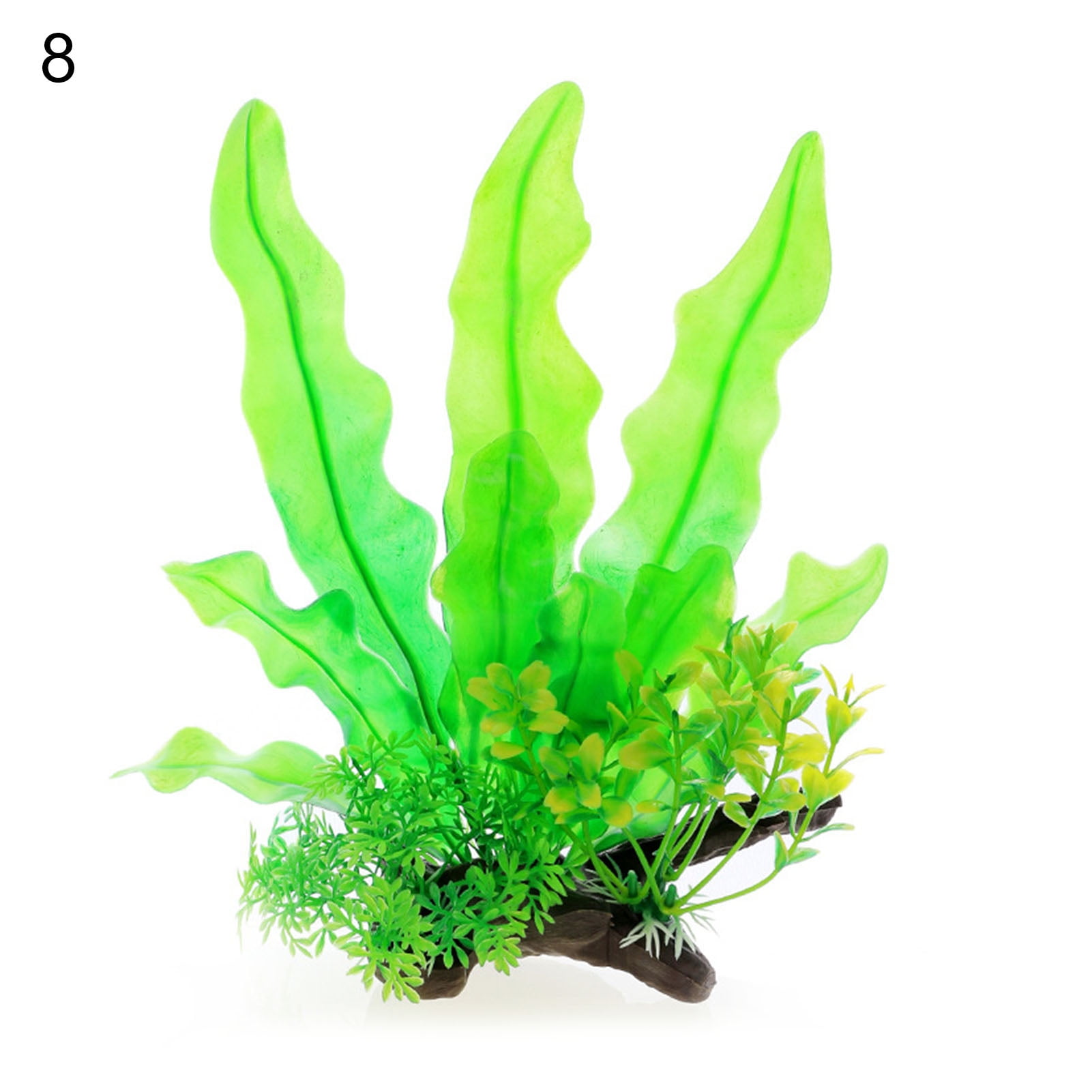 XWQ 22cm Fish Tank Plant Vivid Vibrant Color PVC Fake Seaweed Aquarium  Decoration for Underwater 