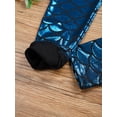 thumbnail image 5 of Zaldita Girls Full Length Leggings Kids Thick Warm Winter Leggings Scales Fish Pants Dancewear Activewear Light Blue 150, 5 of 7