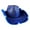 Blue, variant on LED Light-Up Cowboy Hat Retro Western Style Luminous 5 Color Available Sunshade Sequin Cap Christmas Party Nightclubs Performance Photo Prop Cap