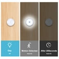 thumbnail image 4 of PayUSD 4 Pack Stick-On Motion Sensor Night Light Mini Rechargeable White LED Night Light with Dusk to Dawn Sensor, Indoor Stair Lights Battery Operated Wall Light for Clost, Cabinet, Hallway, 4 of 9