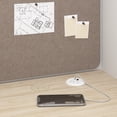 thumbnail image 4 of Hustle 60W 2 Person Cubicle Desk with Storage in White/Elm - Engineered Wood, 4 of 6