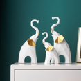 thumbnail image 4 of Juego de 3 Piezas Decoración de Estatua de Adornos Coleccionables perfecl escultura artesanal blanco, 4 of 8