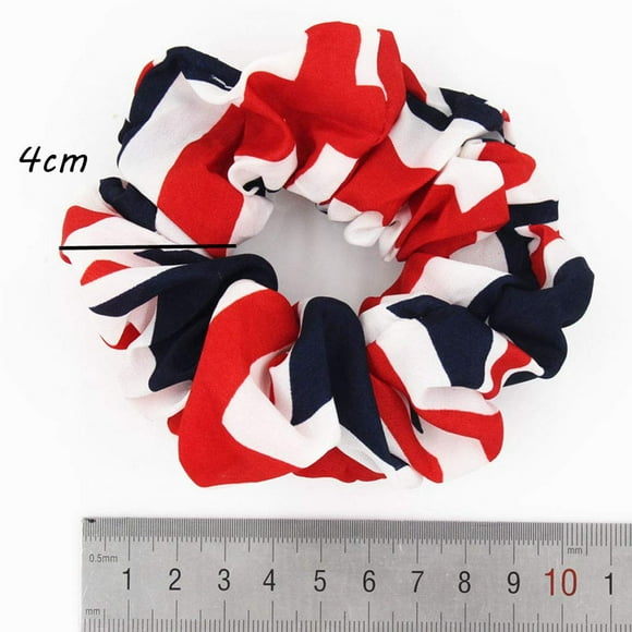 Patriotic 4th of July Hair Bands Hair Ties Ropes, Independence Day Fourth of July National Day Decorations,3Pcs