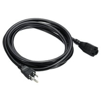 Uxcell 10Ft 15A 14AWG 3 Prong Extension Cord, SJT, ETL Listed, Black