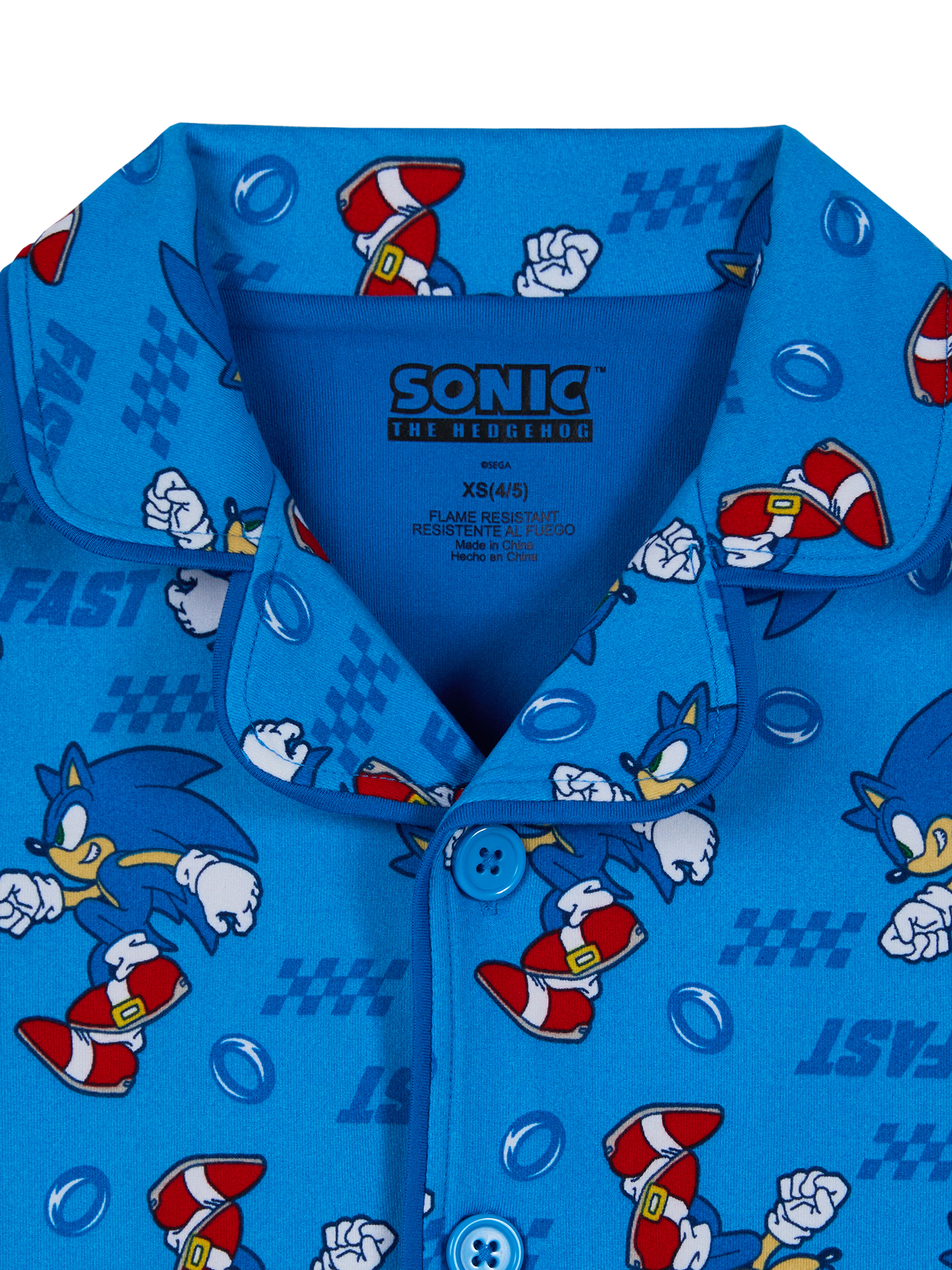 Sonic The Hedgehog Boys Pajama Set, 2-Piece photo 2