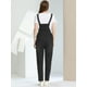 thumbnail image 4 of INSPIRE CHIC Peto De Mezclilla Ajustable Elástico Informal Para Mujer, Mono Largo, Pantalones Vaqueros, Monos Negro XS, 4 of 5