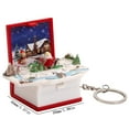 thumbnail image 3 of WRKEKC Clearance Christmas Folding Bounce Book Mini Keychain Christmas Pendant, 3 of 5