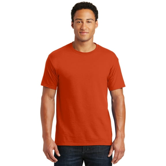 JERZEES - Dri-Power 50/50 T-Shirt - 29MR, Burnt Orange, XL, Pack Of 2, Mens T-Shirts