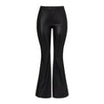 thumbnail image 3 of Women's Casual Pants High Shine Trousers For Vacation Spring Summer Fall Long Relaxed Fit Comfortable Travel Bottoms, 3 of 4