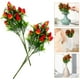 thumbnail image 4 of 2 piezas de arreglo floral de fresa, tallos de fresa artificiales para decoración de fiestas., 4 of 8