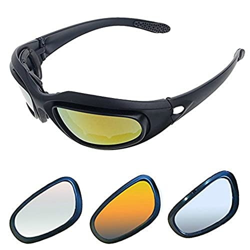 限定価格Motorcycle Riding Glasses Kit - with Easy Swap 4 Lens
