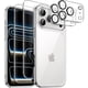 thumbnail image 1 of wonima11 JETech 5 in 1 Case for iPhone 17 Pro Max 6.9-Inch with 2 Pack Each Tempered Glass Screen Protectors and Camera Lens Protectors, Non-Yellowing Shockproof Bumper Phone Cover (Clear), 1 of 1
