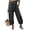 *Gray, variant on Women's Drawstring Harem Pants,Baggy Breathable Trousers For Women,Ladies Lightweight Pull-On Pants with Pockets,Army Green,S-2XL