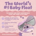 thumbnail image 5 of Mambobaby Self Inflating Baby Pool Float with Canopy- Pink, 5 of 7