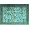 thumbnail image 1 of Ahgly Company Indoor Rectangle Persian Light Blue Traditional Area Rugs, 7' x 9', 1 of 4