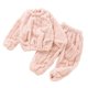 thumbnail image 1 of Gibobby Conjunto de Sudadera y Leggings de Lana Conjunto de ropa de 2 piezas para niños y niñas de invierno de forro polar de color sólido de manga larga(Rosa,18-24 Months), 1 of 3