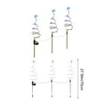 thumbnail image 2 of Lunxisen 3 Pcs Solar Christmas Tree Outdoor Prelit LED Light with Warm White Lights, Light up Xmas Pathway Markers Indoor Holiday Christmas Decoration Lamp, 2 of 9