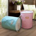 thumbnail image 5 of Collapsible Round Children/Kids Laundry Baskets with Handles for Bedroom (Pink), 5 of 5