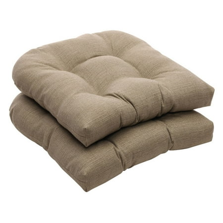 UPC 751379449876 product image for Pillow Perfect Textured Solid Outdoor Wicker Seat Cushions - 19 x 19 in. - Set o | upcitemdb.com