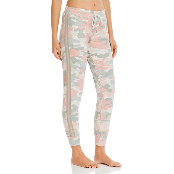 P.J. Salvage Womens Camouflage Pajama Jogger Pants, Multicoloured, Small