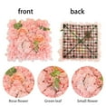 thumbnail image 4 of Joernso Artificial Rose Flower Wall Panel Wedding Bridal Baby Shower Party DIY Square 3D Floral Wall Backdrop Decoration Photography Prop, 4 of 8