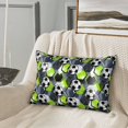 thumbnail image 6 of KLL Football Pattern Silk Pillowcase for Hair and Skin Standard Size 20"X 30" Soft Breathable Pillow Covers for Sleeping, 6 of 7